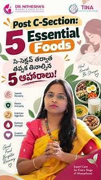 C-Section Recovery Diet: Foods for Faster Stitch Healing & Better Milk Supply #drnitheshatina