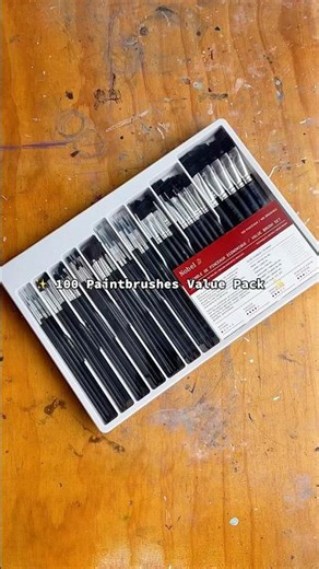 100 paintbrushes value pack 🖌️⚡️