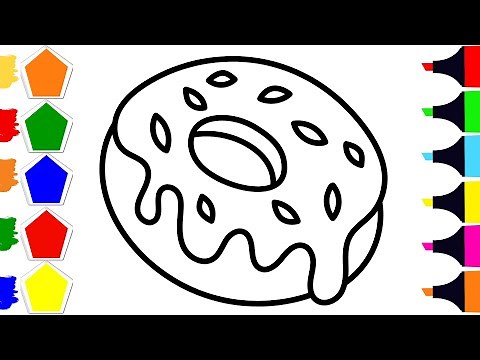 How to Draw a Delicious Donut | Easy Step by Step Tutorial | Bright Art Haven
