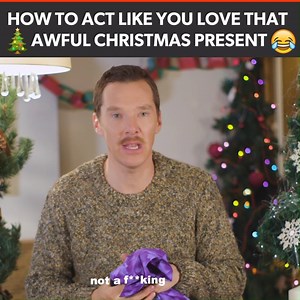Benedict Cumberbatch has got you covered for that one present you REALLY don't like… 😂 | The Hook