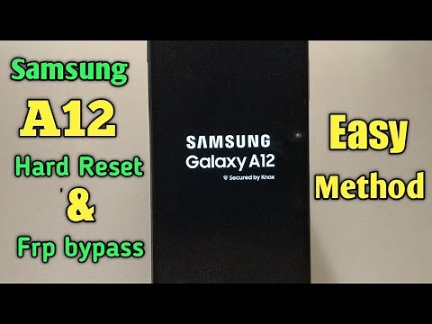 Samsung A12 Hard Reset & Frp bypass