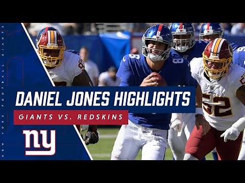 Daniel Jones FIRST HOME GAME highlights | Giants vs. Redskins