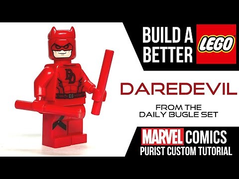 HOW TO Build a Better LEGO DAREDEVIL Minifig from the Daily Bugle 76178