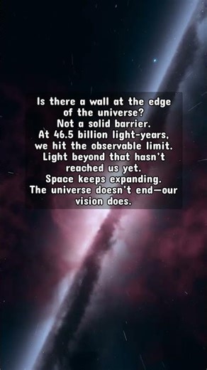 Is There Really a Wall at the Edge of the Universe?#SpaceMystery #UniverseFacts #CosmicTruth