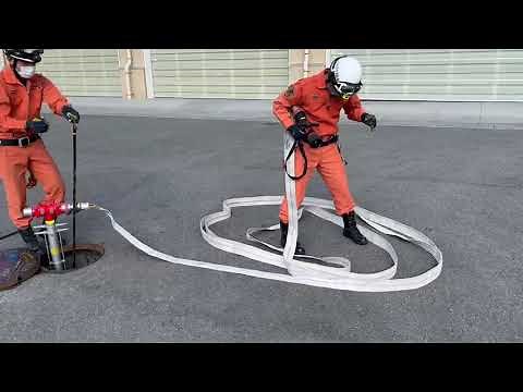 2重巻きホースを狭所巻きへ変更