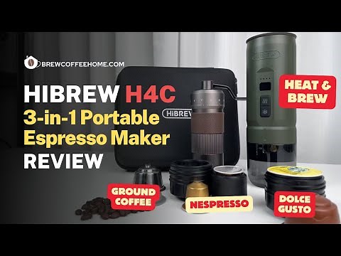HiBREW H4C Portable Espresso Maker Review | Heat & Brew | 3-in-1 Nespresso, Dolce Gusto & Coffee