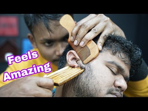 Comb Massage ASMR | Head Scratching With Comb | Scratching Head Massage ASMR | Neck Cracking ASMR 3D