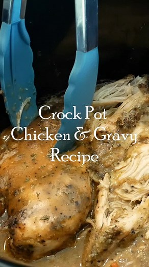 Crock pot chicken & gravy. Easy dinner idea. Just dump and go.... EDITED TO ADD: IF YOUR SALT TOLERANCE IS LOW, DECREASE THE AMOUNT OF SALT USED IN THE RECIPE OR SEASON TO TASTE I used 3 boneless skinless chicken breast 3 tbsp Mrs dash salt free garlic and herb seasoning 1 3/4 tsp of salt (1 tsp 3/4 tsp) 1 tsp of black pepper gravy 2 tbsp unsalted butter 2 tbsp flour 1 cup chicken broth 1 tsp chicken bouillon powder 1/2 tsp smoked paprika salt to taste 3/4 tsp black pepper cook on high for 4 to