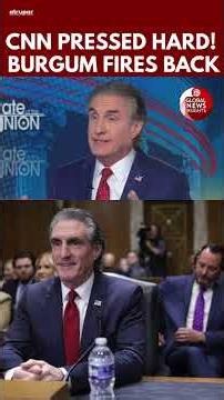 Doug Burgum Clashes With CNN's Dana Bash Over White House Vandalism Investigation