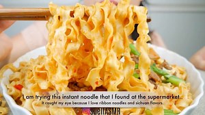 Suella on Instagram: "All those twists and turns of this noodle allows each cranny to be filled with lip smacking spicy chili oil sesame seed butter sauce 😋 Link in my bio #youtube #suellasmr #asmr #foodie #mukbang #eatingshow #asmrcommunity #instafood #eatingsounds #food #soothing#calming #foodporn #yummy #satisfying #delicious #suellies#dandannoodles"