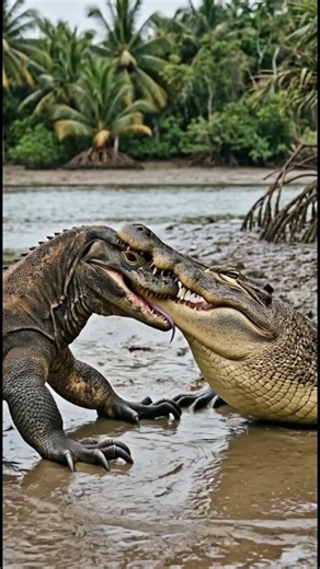 komodo dragon VS alligator