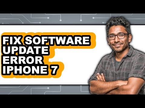 How to Fix Software Update Error Iphone 7 - Step by Step