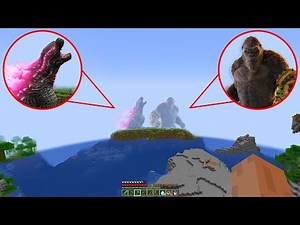 Godzilla vs King Kong in Minecraft