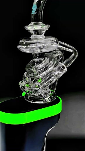 Calibear Double Jet Vortex Glass Attachment for Dr Dabber Switch 2 | Cyclone Function Test