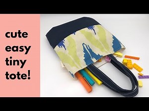 Super easy 15 minute tote bag tutorial. So cute!