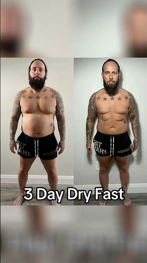72 hour dry fast challenge results #fasting #dryfasting #transformation