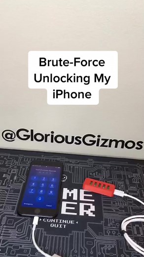 Brute-Force Unlocking My iPhone #iphone #hack #hacks #tech #technology #fyp #foryou #foryoupage