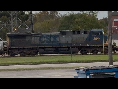 CSX X523-08 Extra Manifest with YN2 passes through Decatur, AL