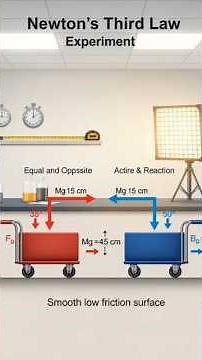 Newton’s Third Law of Motion | Action and Reaction Simple Experiment#NewtonThirdLaw#PhysicsExperimen