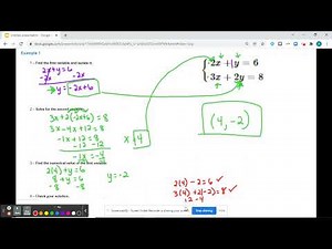 Solving System of Equations by Substitution