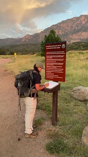 Dixon trail hike today! Wish me luck! Our Dixon trail is the longest and strenuous trail in the park. It is named after the old homesteader Thomas J. Dixon. #cheyennemountainstatepark | Cheyenne Mountain State Park
