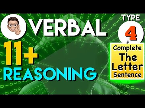 11 Plus Verbal Reasoning-VR Type 4:Complete the Letter Sentence (Letter Analogies) | Lessonade