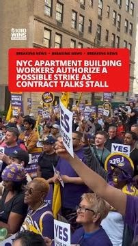 NYC apartment building workers authorize a possible strike as contract talks stall