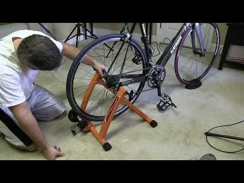 Conquer Indoor Bicycle Cycling Trainer Exercise Stand Setup