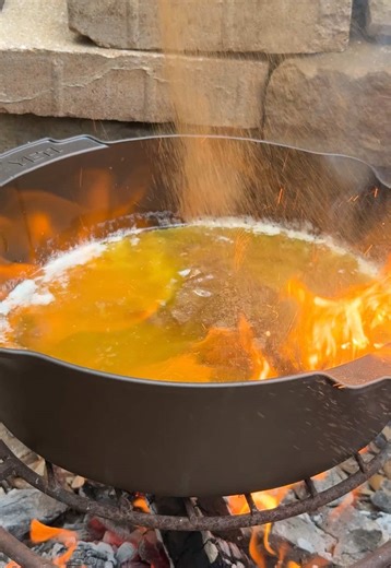 For our next holiday pour, @davintopel is serving up Hot Buttered Rum from scratch using the YETI™ Cast Iron Ranch Pan. Ingredients: 2 cups butter 1 cup maple syrup 3 cups brown sugar 1/2 tsp ground cinnamon 1/2 tsp ground nutmeg 1/2 tsp ground clove 1/2 tsp ground allspice 2 tsp vanilla extract Rum Water or milk Whipped cream Cinnamon stick To make the batter: Combine the spices and set aside. Heat up your YETI™ Ranch Pan and add butter. Let melt and add the brown sugar. Next, pour a 1/2 cup of