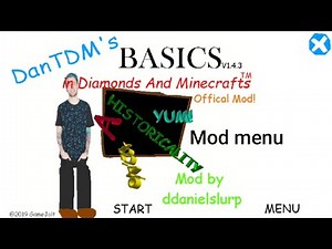 DanTDM basics mod menu android port (Baldi basics mod)