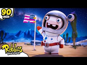 The Rabbid Race to the Moon! 🤣🚀 Rabbids Invasion 🐰 Full Episodes