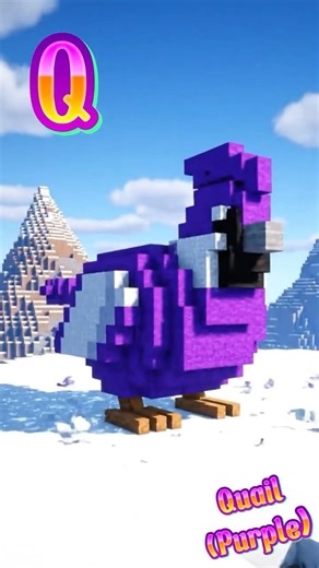 ABC Colorful Minecraft Animals Song (QRST) #abcsong #minecraft #colorsong #kidsongs