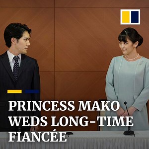 Japan’s Princess Mako married her college sweetheart Kei Komuro in a low-key affair. She gave up her royal title and turned down a US$1.3 million payout. | South China Morning Post