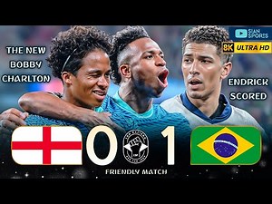 ENDRICK THE NEW PHENOMENON SHOCKED THE WORLD BY SCORING HIS FIRST GOAL IN THE BRAZIL SHIRT