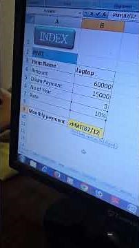 Learn to use the PMT formula. #excel #exceltips