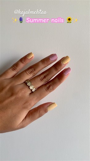 Welcome to Nail series - Ep 39 | Summer nails🌻✨| Kajalmehtaa #nailart #summer #viral #shorts