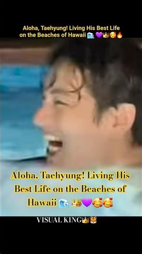 Aloha, Taehyung! 💜🥰 Life on the Beaches of Hawaii 🌊 ​👑🔥🐯 #taehyung #v #bts #trending #viral #short
