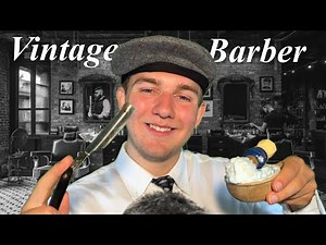 ASMR | 1950’s Vintage Barber w/ old school effect | Haircut Roleplay