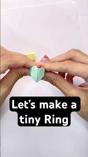 DIY Paper Ring Easy Aesthetic Craft