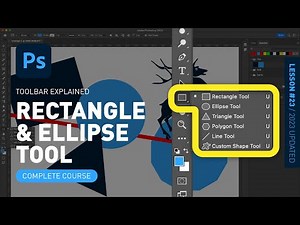 Rectangle & Ellipse & Triangle & Polygon Tool - Toolbar Explained & [Photoshop for Beginners]