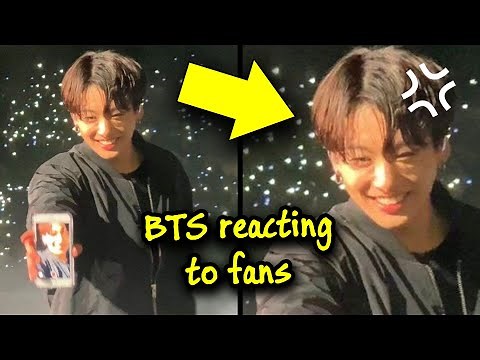 BTS reacting to fans 💜😆