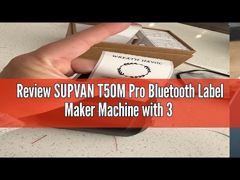 Review SUPVAN T50M Pro Bluetooth Label Maker Machine with 3 Tapes, Wide Waterproof Label, Versatile