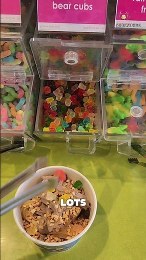 My frozen yogurt toppings are INSANE #trending #shorts