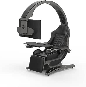 Ergonomic Gaming Computer Chair Game Cockpit Gaming Equipment All-in-one Computer Seat E-Sports Space Capsule Zero Gravity Office Chair (Gray, Coding Pod)