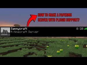 How to make a paper server and add plugins! (Official way!)