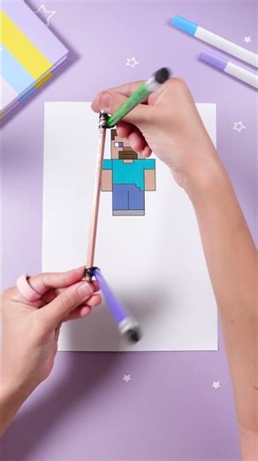 Pencil Magic: The Mirror Drawing Challenge! ✨🖍️ #ArtFun #CreativeKids