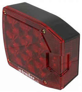 LED Combination Tail Light for Trailers over 80" Wide - Submersible - Red - Passenger Side Optronics