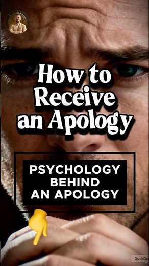 How to actually receive an apology #psychology #emotionalintelligence