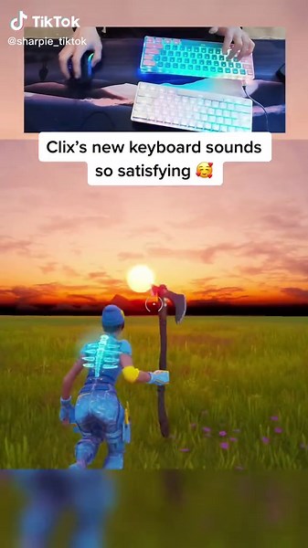 ASMR Keyboard Sounds with Handcam | Fortnite PC | Clix