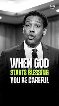 When Good Starts Blessing You Be Careful - Denzel Washington #motivation #denzelwashington #shorts